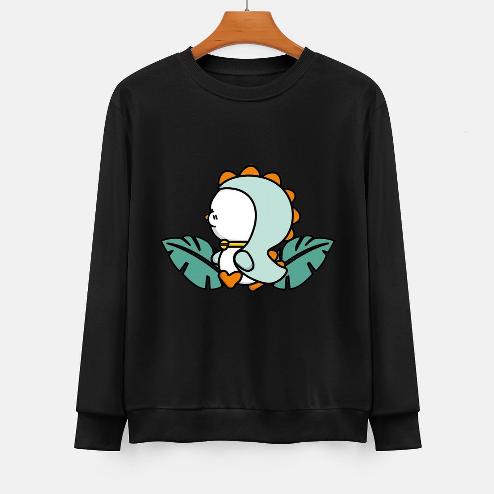 Front Patterned Long Sleeve TopStreetFit RelaxFit